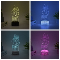 （遥控16色+触控7色）中二病也要谈恋爱3D小夜灯LED创意灯光画小鸟游六花二次元礼物
