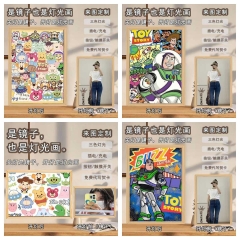 ins风镜子灯光画玩具总动员巴斯光年胡迪睡眠台灯送小孩生日礼物