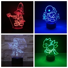 最终幻想周边黑魔法师克劳德3d立体小夜灯时尚充电护眼小夜灯礼物