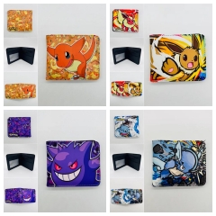 11 Styles Cartoon Pattern Coin Purse Short Anime Wallet