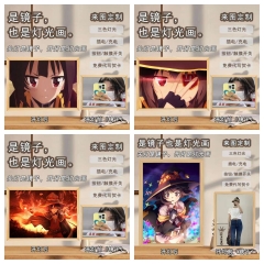 为美好的世界献上祝福慧慧周边镜子灯光画DIY家用氛围装饰灯摆件