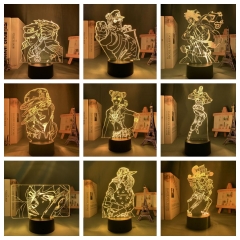 3d立体小夜灯JOJO的奇妙冒险空条承太郎二次元周边可DIY桌面摆件