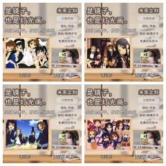 ins风轻音少女镜子灯光画日系动漫氛围相框灯画少女心卧室装饰品