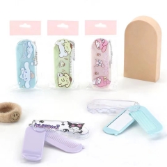 48PCS/SET Sanrio Kuromi Cinnamoroll Hello Kitty Cartoon Anime Mirror with Comb