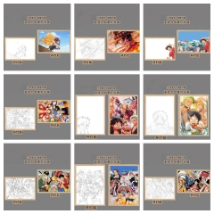 海贼王灯光画五档路飞动漫发光画充电款小夜灯海贼王系列生日礼物