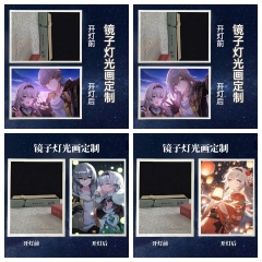 充电款】崩坏星穹铁道灯光画流萤开拓者氛围感卧室床头生日礼物相框摆件