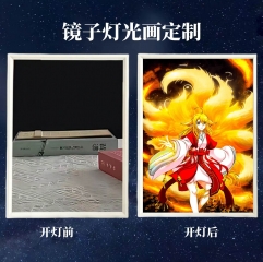 镜面充电款】狐妖小红娘镜子灯光画涂山红红国漫周边创意发光相框灯摆件送女生