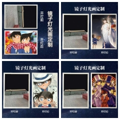 充电款】镜子灯光画相框名侦探柯南手办怪盗基德房间摆件卧室装饰灯
