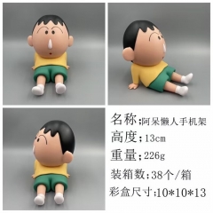 阿呆懒人手机支架 搪胶材质 质量扛扛 高约13cm 重量226g 装箱数38个 彩盒尺寸10X10X13CM1