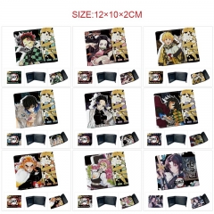 11 Styles Demon Slayer: Kimetsu no Yaiba Cartoon Pattern Purse Anime Short Wallet