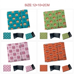 7 Styles Minecraft Cartoon Pattern Purse Anime Short Wallet