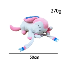50cm Pokemon Sleeping Sylveon Anime Plush Toy Doll