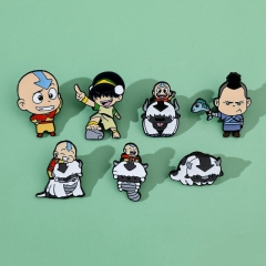 7 Styles Avatar: The Last Airbender Cartoon Anime Alloy Pin Brooch