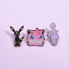 3 Styles Pokemon Cartoon Anime Alloy Pin Brooch