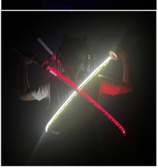 （With Light）12 Styles 103CM 5 VER. Led Demon Slayer: Kimetsu no Yaiba Anime Wooden Sword Katana