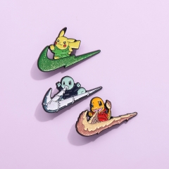 3 Styles Pokemon Cartoon Anime Alloy Pin Brooch