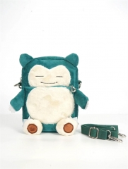 Pokemon Snorlax Anime Plush Shoulder Bag