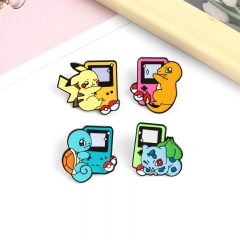 4 Styles Pokemon Cartoon Anime Alloy Pin Brooch