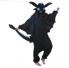How to Train Your Dragon Night Fury Cartoon Cosplay New Kawaii Pyjamas Warm Winter Anime Flannel Pajamas