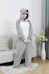 Animal Mouse Cartoon Cosplay New Kawaii Pyjamas Warm Winter Anime Flannel Pajamas