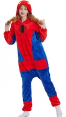 Spider-Man Cartoon Cosplay New Kawaii Pyjamas Warm Winter Anime Flannel Pajamas