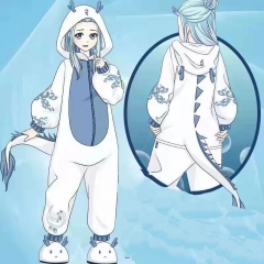 Cute Cartoon Cosplay New Kawaii Pyjamas Warm Winter Anime Flannel Pajamas