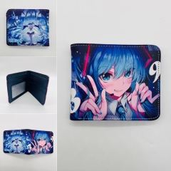 2 Styles Hatsune Miku Cartoon Coin Purse Short Anime Wallet