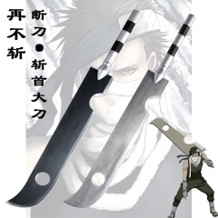 2 Styles 98cm Naruto Momochi Zabuza Katana Anime Alloy Sword Weapon