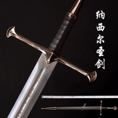 131cm 魔戒指环王纳西尔圣剑经文版1比1阿拉贡圣剑西洋剑 未开刃