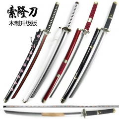 4 Styles 104cm One Piece Roronoa Zoro Katana Anime Wooden Sword Weapon