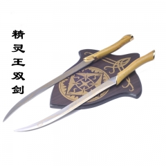 56cm魔戒指环王莱戈拉斯精灵王子双剑西洋挂板剑金属cos道具