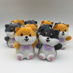10PCS/SET 12CM Corgi Shiba Cute Anime Plush Toy Pendant