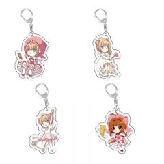 4 Styles Card Captor Sakura Cartoon Anime Acrylic Keychain