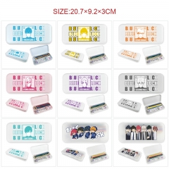 9 Styles Blue Lock Cartoon Pattern Pencil Case Anime PE Pencil Box