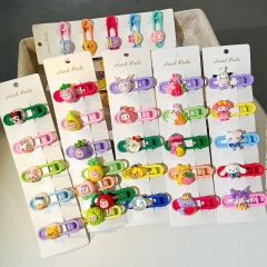 5PCS/SET 70 Styles Toy Story Sanrio Kuromi Cinnamoroll Hello Kitty My Melody Anime Hair Clip HairPin
