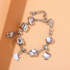 Hello kitty Cartoon Alloy Anime Bracelet
