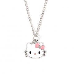 Hello Kitty Cartoon Anime Alloy Necklace