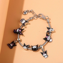 Sanrio Kuromi Cartoon Anime Alloy Bracelet
