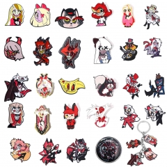 34 Styles Hazbin Hotel Cartoon Anime Alloy Pin Brooch