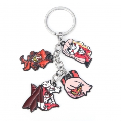 Hazbin Hotel Cartoon Anime Alloy Keychain