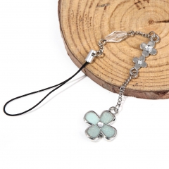 Four Leaf Clover Cartoon Anime Alloy Phone strap