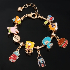 SpongeBob SquarePants Cartoon Anime Alloy Bracelet