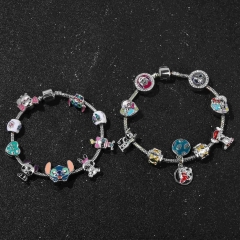 2 Styles Lilo & Stitch Cartoon Anime Alloy Bracelet