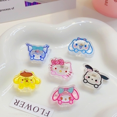6 Styles Sanrio Kuromi Cinnamoroll My Melody Cartoon Anime Hair Clip