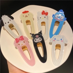 7 Styles Sanrio Kuromi Cinnamoroll My Melody Cartoon Anime Hair Clip