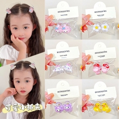 10 Styles Sanrio Kuromi Cinnamoroll My Melody Cartoon Anime Hair Clip