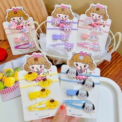 5 Styles Sanrio Kuromi Cinnamoroll My Melody Cartoon Anime Hair Clip