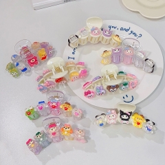 19 Styles Sanrio Kuromi Cinnamoroll My Melody Cartoon Anime Hair Clip