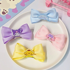 4 Styles Sanrio Kuromi Cinnamoroll My Melody Cartoon Anime Hair Clip