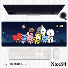 80*30*0.3cm K-POP BTS Bulletproof Boy Scouts Cartoon Anime Mouse Pad